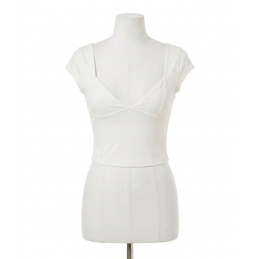 NEW FREE PEOPLE duo corset cami top in ivory